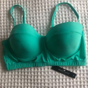 NWT Full Coverage Bathing Suit Top w/Straps